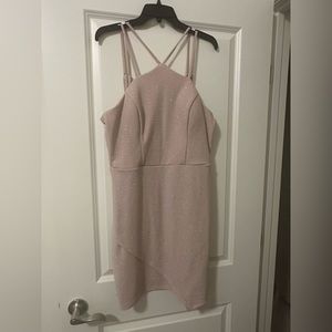 Light pink shimmery dress, silvery shimmer